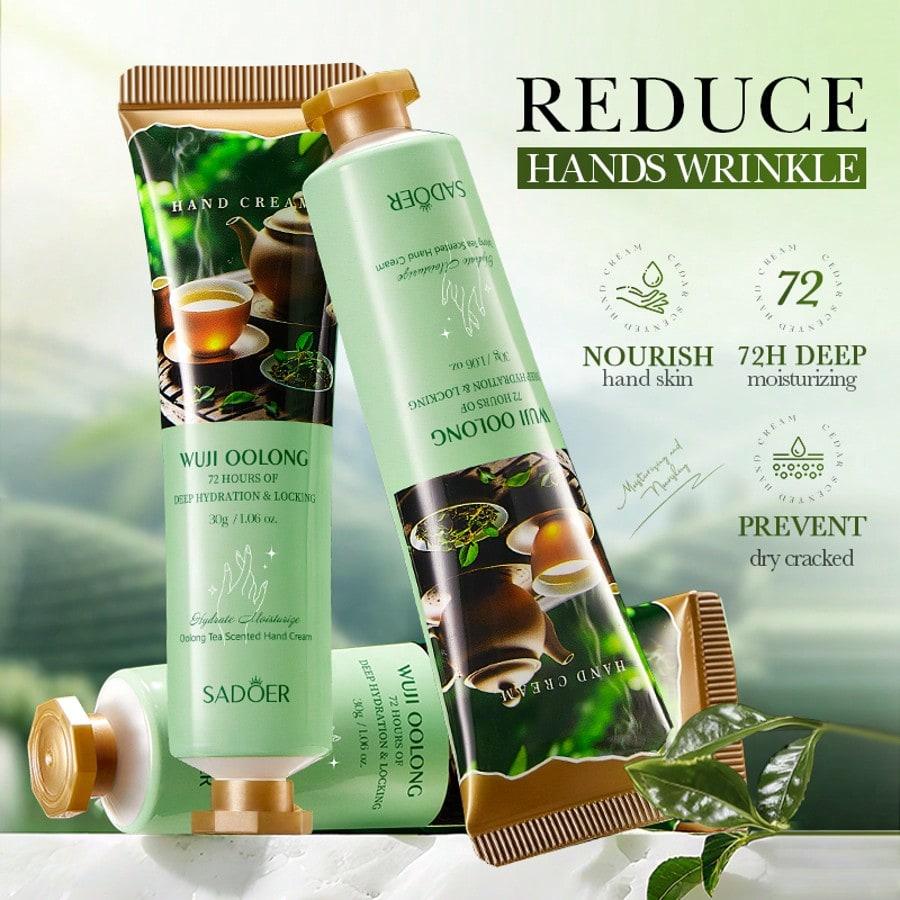 Jade Dragon Tea Scented Hand Cream Autumn Winter Moisturizing Hydration Nourishing Care for Dry Skin