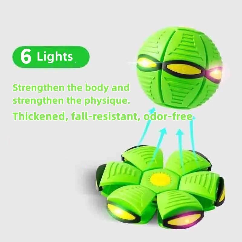 Lustiger und interaktiver Fuß-gesteuerter leuchtender Scheibenball Spielzeug Transformierbares Design Kunststoffmaterial 25*25*5 Spez