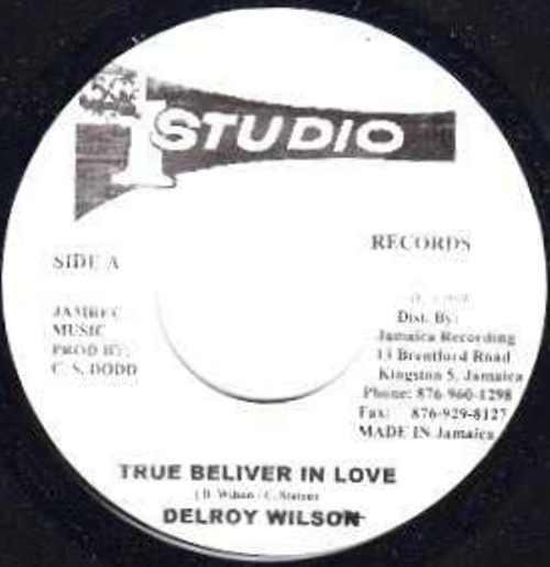

7inch Record DELROY WILSON - True Beliver In Love NONE Studio One Jamaica Reggae, Ska & Dub Used