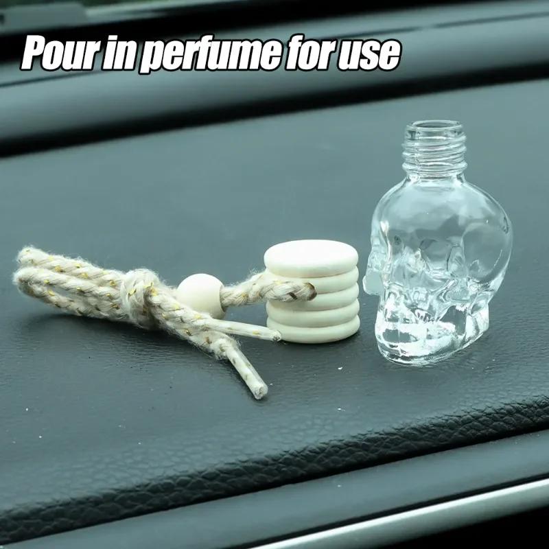 Car Perfume Bottle Decoration Aromatherapy Essential Oil Bottle Hanging Auto Air Freshener for Home Car Decoration Accessory