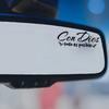 "Where There Is A God, Everything Is Possible" Rearview Mirror Stickers, Special Stickers for Rearview Mirrors - Ideal Gifts