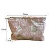 Fresh Sweet Rose Cosmetic Bag Large Capacity Portable Travel Toiletry Pouch