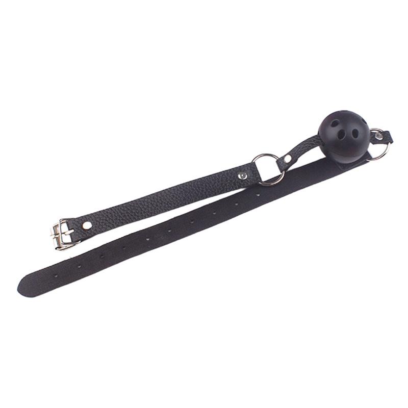 4 Colors Adjustable Plastic Ball Faux Leather Mouth Gag Adult Flirting Roleplay Game Props Couples Bondage Sex Toys Accessories