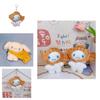 Cute Cinnamoroll Plush Keychain Bag Charm With Taiyaki Design