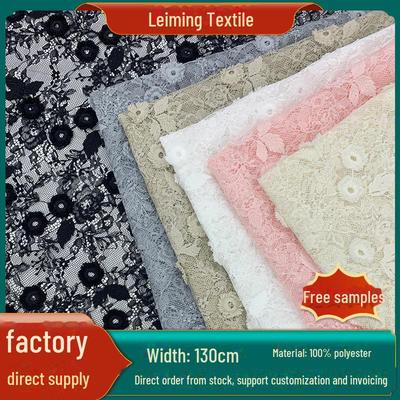 3D Haftowana Koronka Kwiatowa na Sukienki i Odzież Dziecięcą