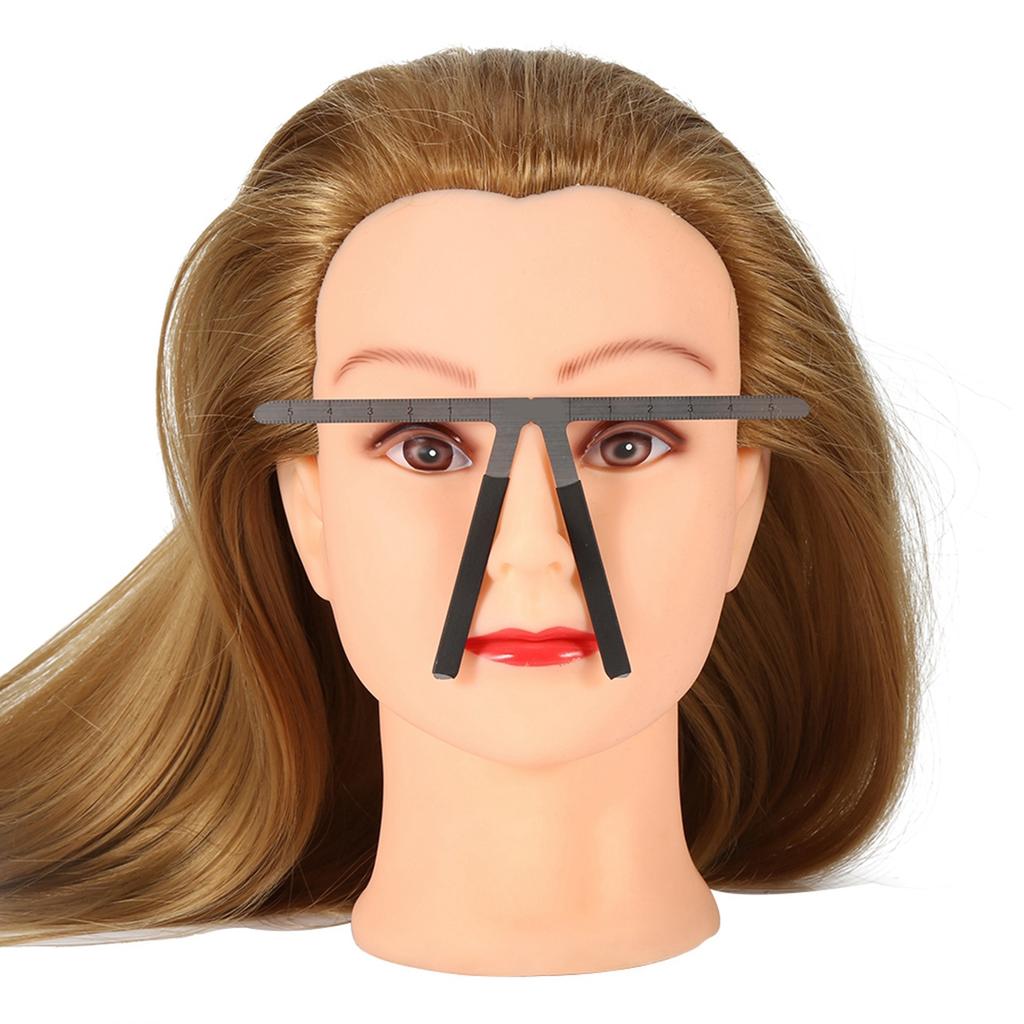 1 szt. Permanentny makijaż brwi linijka wielokrotnego użytku narzędzie do mierzenia i kształtowania tatuażu