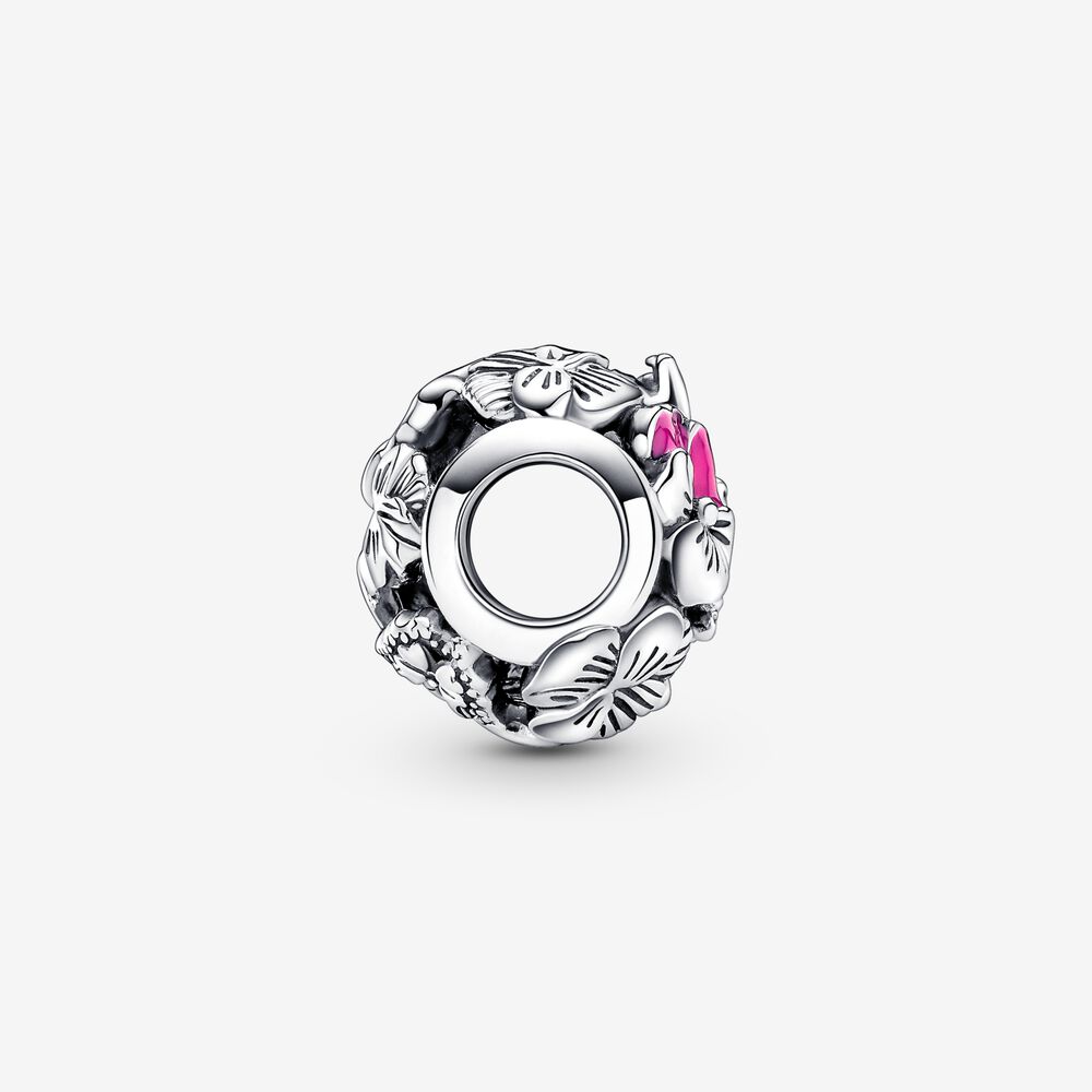925 Silver Spring Flower Butterfly Charm Bead DIY Bracelet Jewelry For Women Dangle Pendant Original