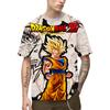 2024 Summer Men New Hot Anime Goku Vegeta All Over Print Cosplay Men Street T-Shirts Unisex Top Short Sleeve