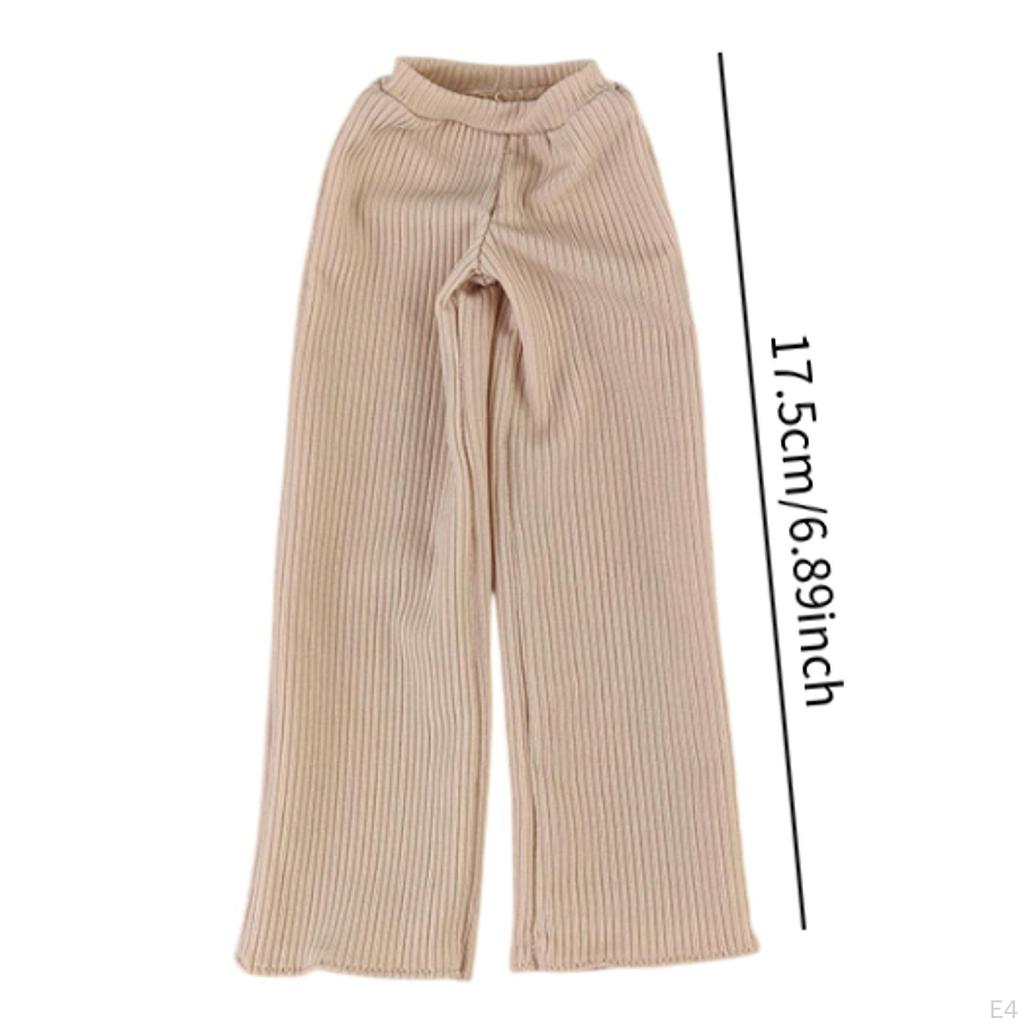 1/6 Casual Pants Mini Wide Leg Design for 12 Inch Female Action Dolls