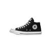 Converse Chuck Taylor All Star Comfortable and Versatile Mid-top Canvas Shoes for Women In Black