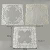 Lace Table Placemat Square Coaster Antique European Embroidery Table Mat  Bar