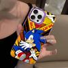 S-SonicS Anime For Iphone 15 14 13 Plus 17 16 12 11 Pro Max Matte Colored Silver Luxury Phone Cover