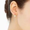 14K Small Cubic Zirconia Ring Earrings (Gold Filled) C24EGF098