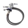 60cm Shampoo Bed Faucet Hair Salon Accessories Zinc Alloy Shampoo Bed Chair Valve for Barber Shop