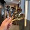 Nowa Koreańska Stalowa Pogrubiona Łyżka Kreatywna Długa Rączka Hotelowa Łyżka do Gorącego Garnka Chochoela Zupowa Niezbędne Narzędzia do Domowej Kuchni