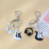 Yousheng Keychain Pendant, Electric Guitar Shape Key Holder with Metal Lobster Clasp, Music-Themed Gift for Rock Lovers And Students