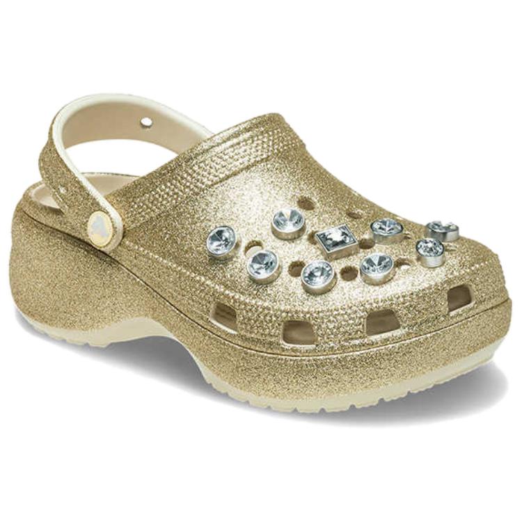 Crocs Eva Fashion Trendy Clogs Unisex Footwear Gold 211391-710