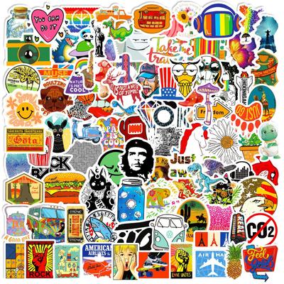 100 Small Size 4cm Small Fresh New Product Graffiti Sticker Water Cup Mobile Laptop Notepad