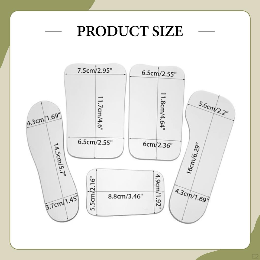 5 Stück Intraorale Spiegel Mund Kieferorthopädische Fotografie Spiegel