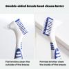 1pc Denture Toothbrush Cleaning Brush Dual Heads Gum Cleaner Invisible Braces Descaling Brush Multi-Layered Bristles False Oral Cleaning Tools