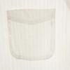 Lanvin Made In Japan Striped Pattern Long Sleeve Shirt 41-80 White Men's Used