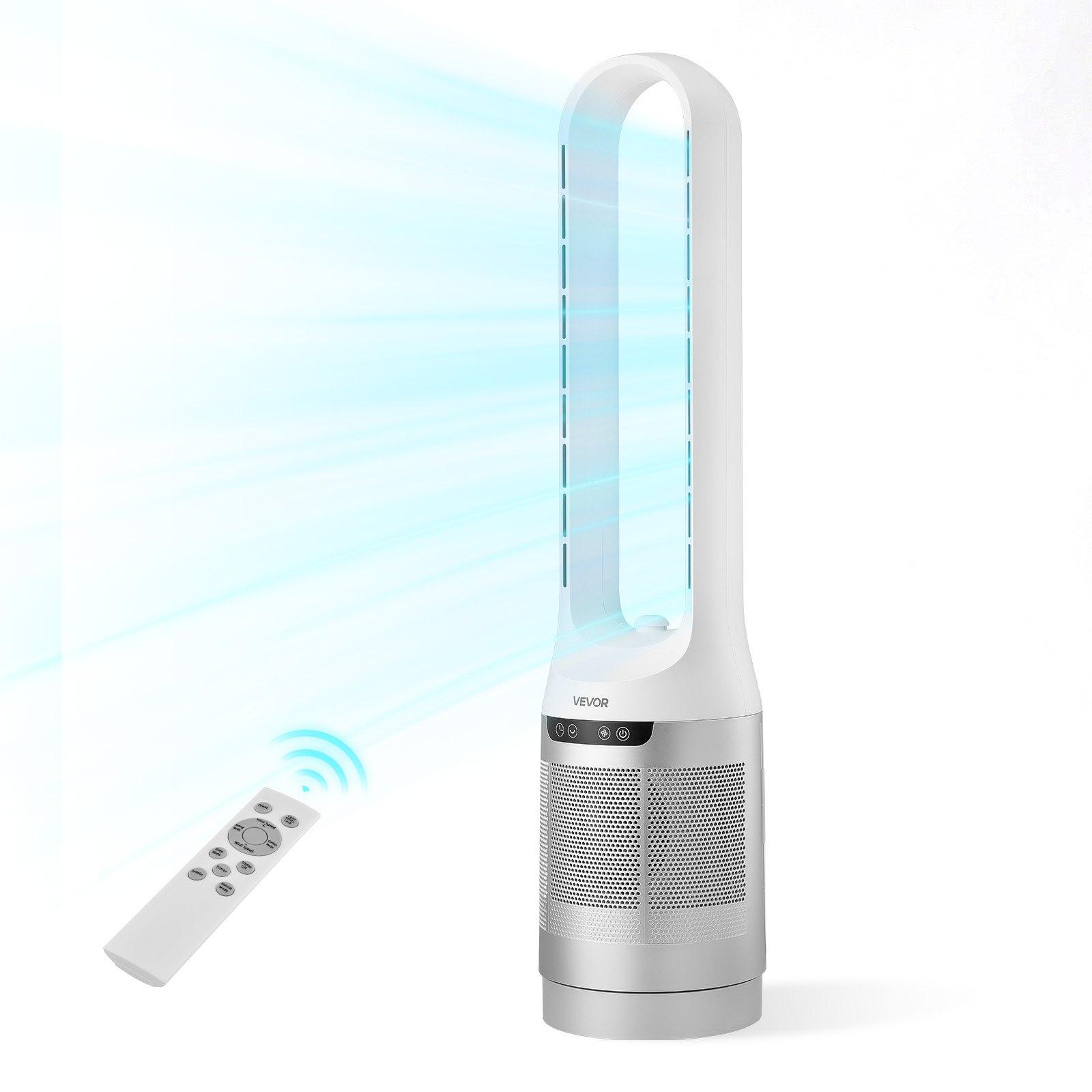 VEVOR Bladeless Tower Fan, 65 degrees