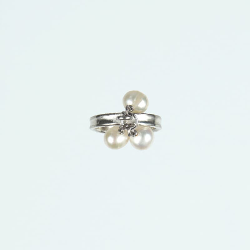 lowool Tree pearls silver ring
