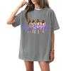 Women's Round Neck Printed Short-sleeved T-shirt Top