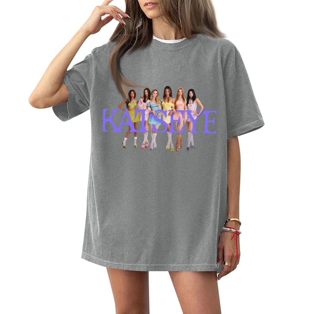 Women's Round Neck Printed Short-sleeved T-shirt Top