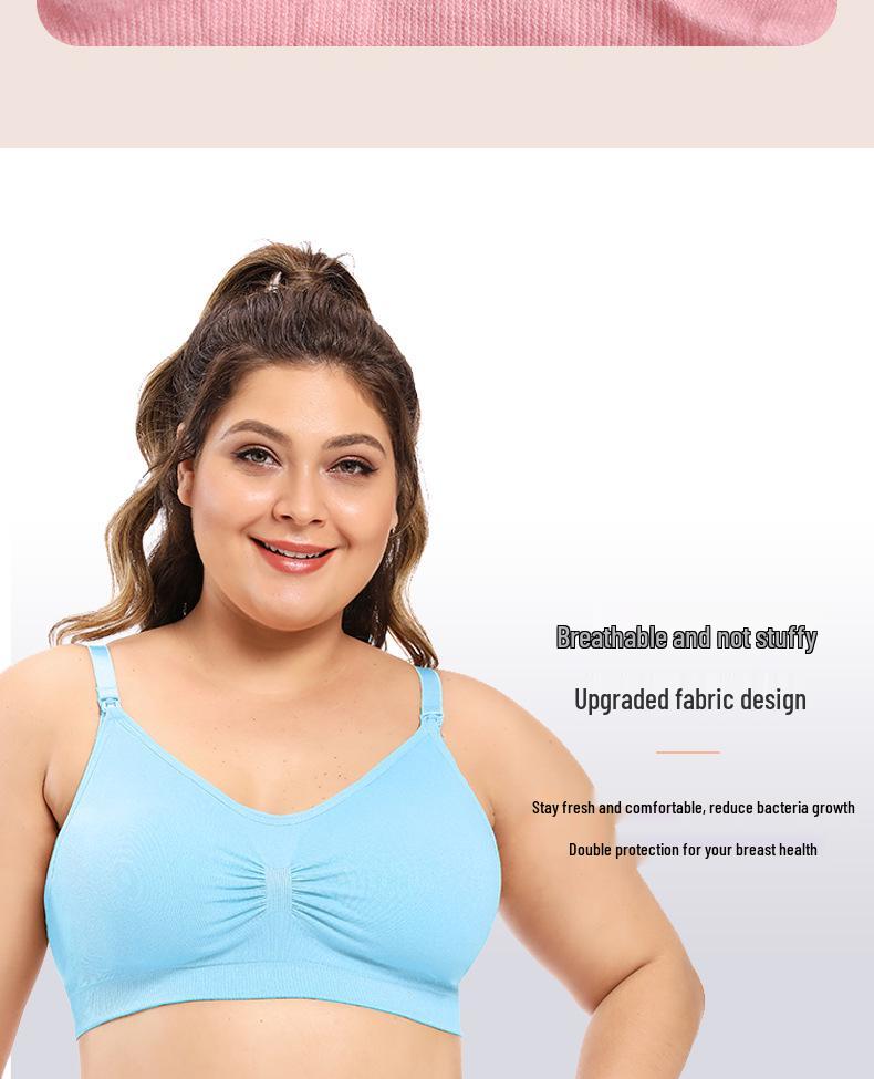 Avrupa Beden Ön Kapamalı Balensiz Hamile Push-Up Emzirme Sütyeni, Ayarlanabilir Sarkma Önleyici Besleme İç Çamaşırı