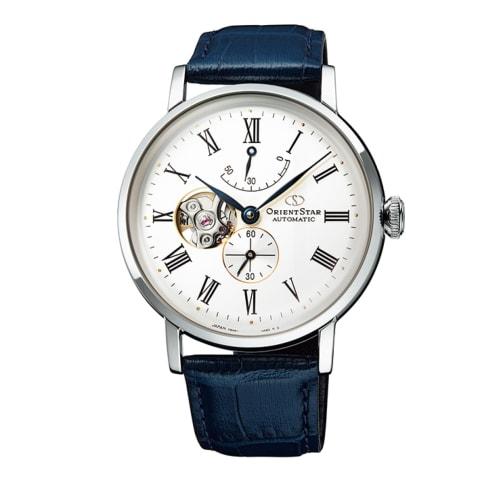 

Orient Star RK-AV0003S Men s Automatic Watch, Classic Semi-Skeleton, Mechanical, Made in Japan, with 2-Year Manufacturer s Warranty, Open Heart, White