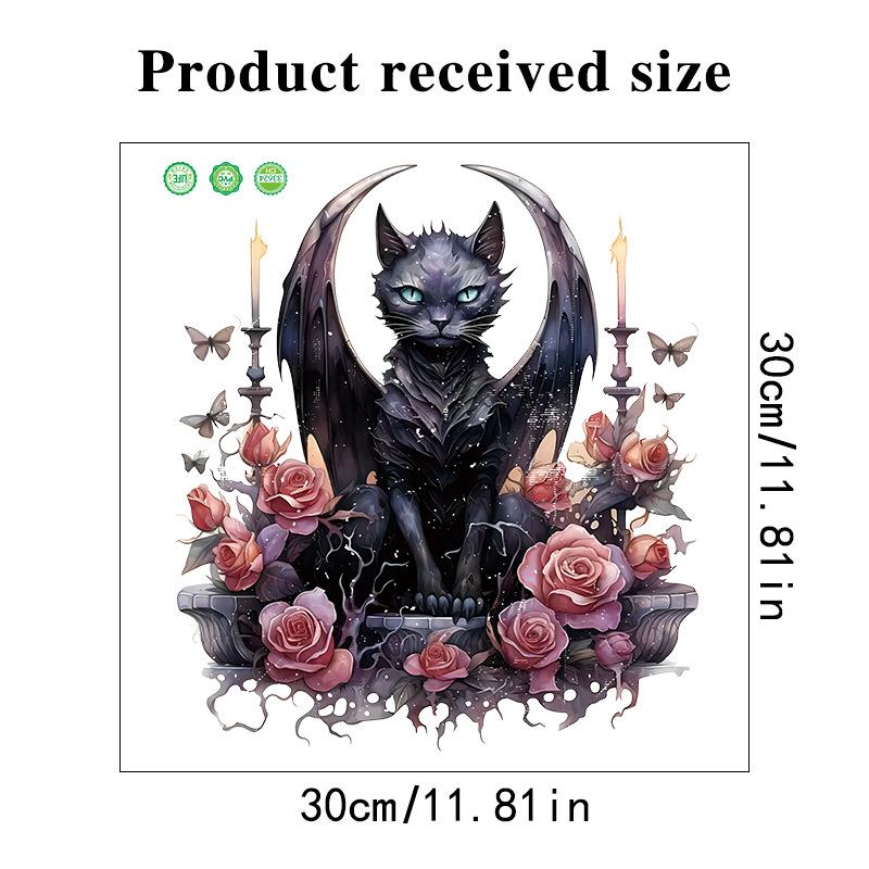 

Страшные мифические существа настенные наклейки самоклеящиеся украшения для ванной комнаты туалетные наклейки готическое искусство ужасов 30x30CM