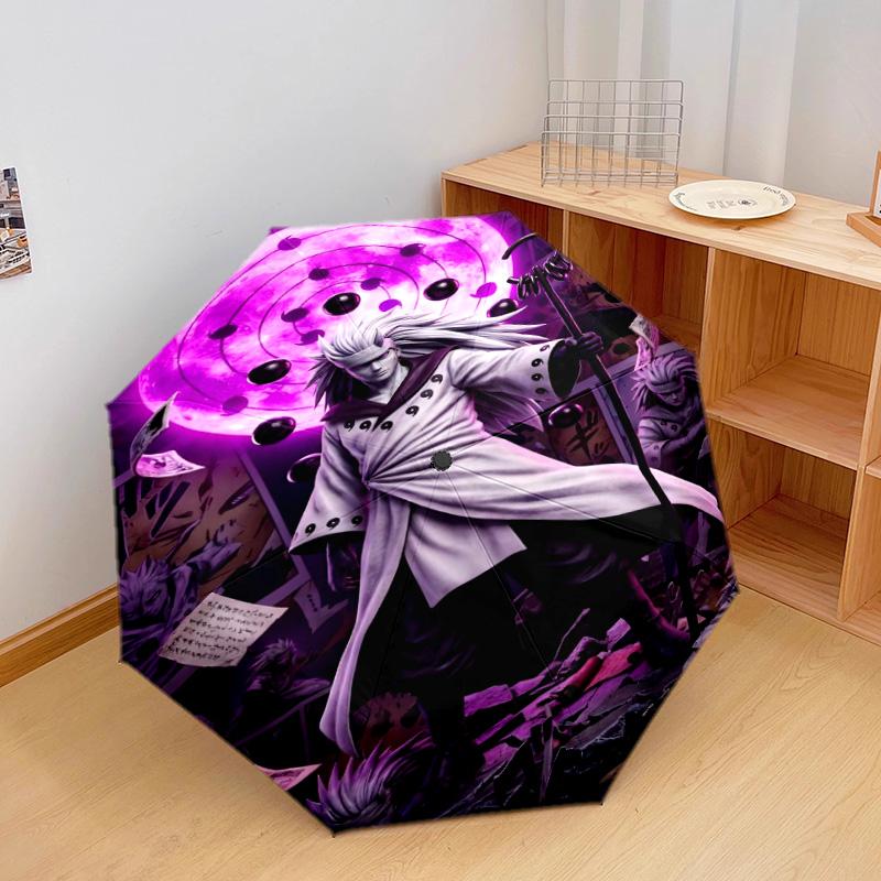 1PC NARUTO Automatic Umbrella - Suitable Travel Outdoor Portable Umbrella Birthday Gift Daily Essentials