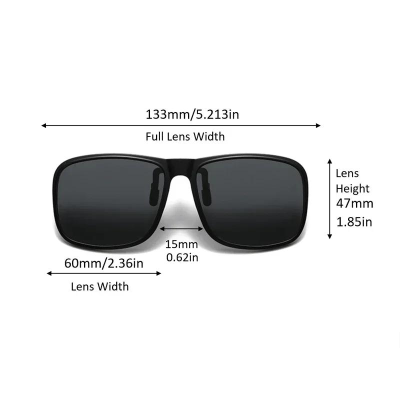 Polarized Flip Up Clip on Sunglasses for Driving Dark UV400 Photochromic Anti Glare Lens MyopiaSun Glasses Car Driver