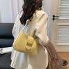 Vintage Women Leather Totes Bags with Gold Buckle Detail Adjustable Strap Minimalist Shoulder Purse for Women Work Underarm Bag