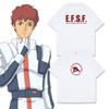 Mobile Suit Gundam Earth Federation Arromle Printed T Shirt Men's and Women's T Shirt Men's Top Sports T Shirt Men's T Shirt
