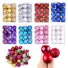 24-Piece 3cm Festive Christmas Ball Ornaments – Xmas Tree Hanging Decorations for Holiday Parties