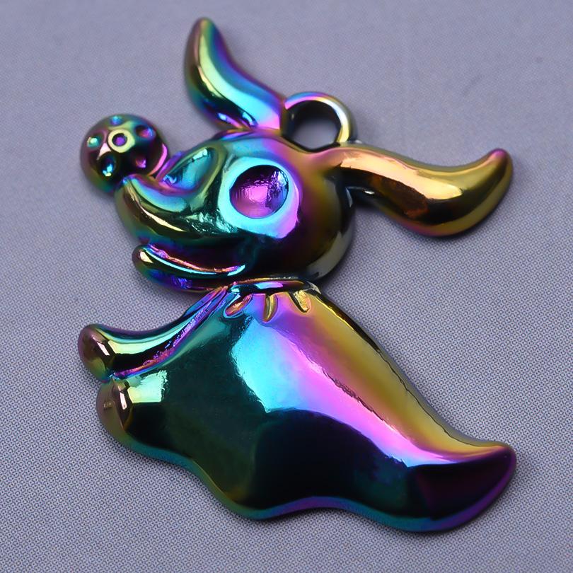 Fashion Rainbow Color Stainless Steel Butterfly Charms For Jewelry Making Supplies Animal Pendant Charm Bee Wolf Insect Findings
