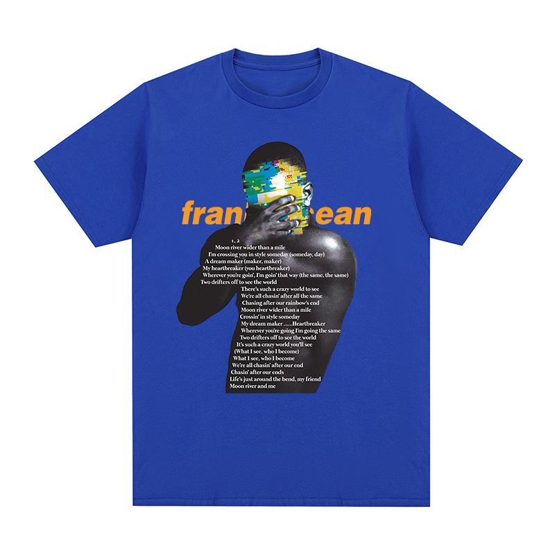 Frank Blond Tshirt Music Hip Hop Funny Harajuku Rapper Cotton Unisex T Shirt New Tee Tshirt Unisexs Tops