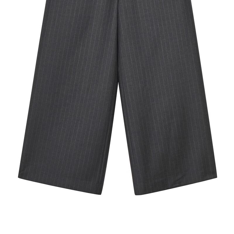 LESS 2024 Winter Merino Wool Casual Drop Crotch Trousers