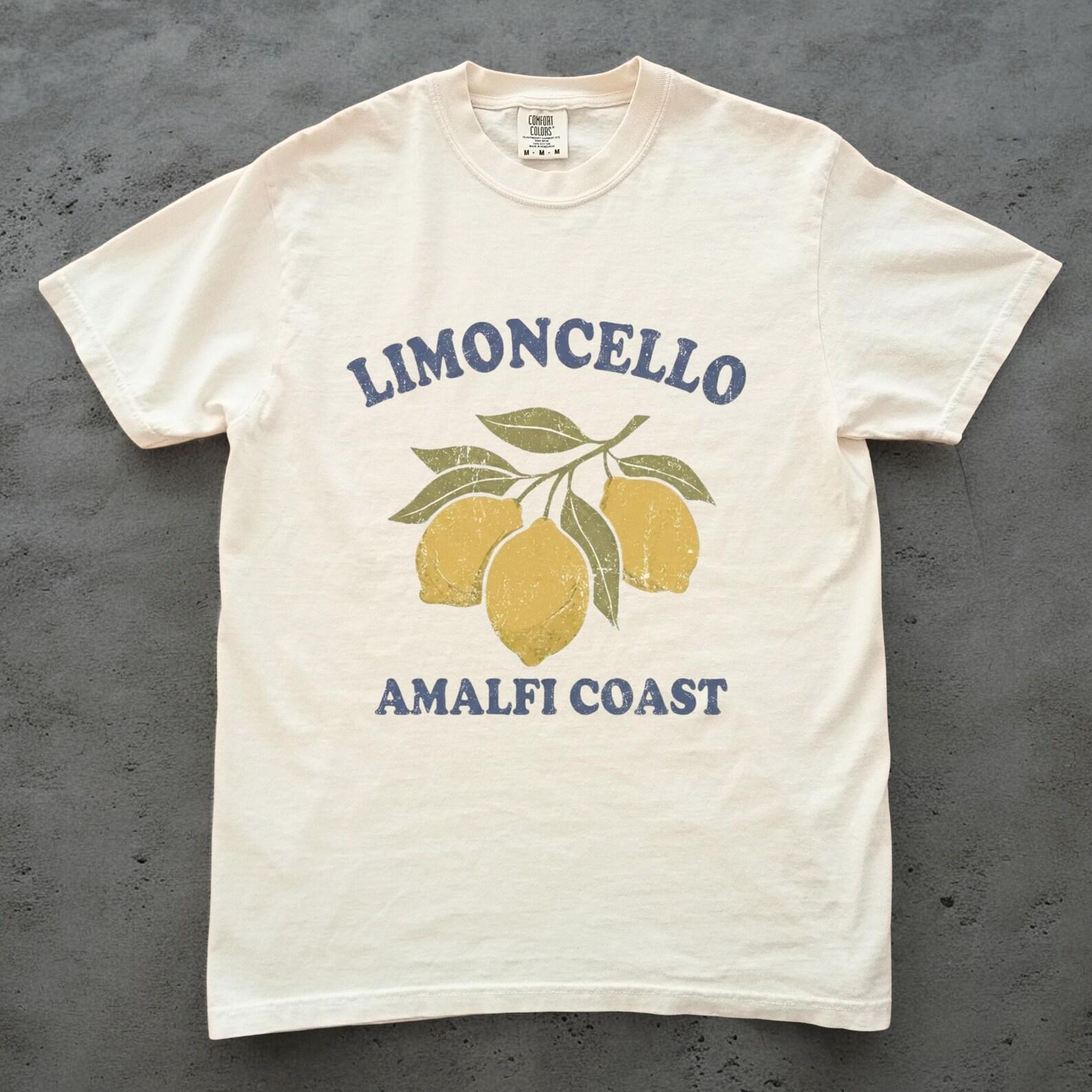 Limoncello Amalfi CoasT shirt, Lemon Graphic Tee, Italian Summer Shirt, Citrus Vacation Tee, Mediterranean Aesthetic XL