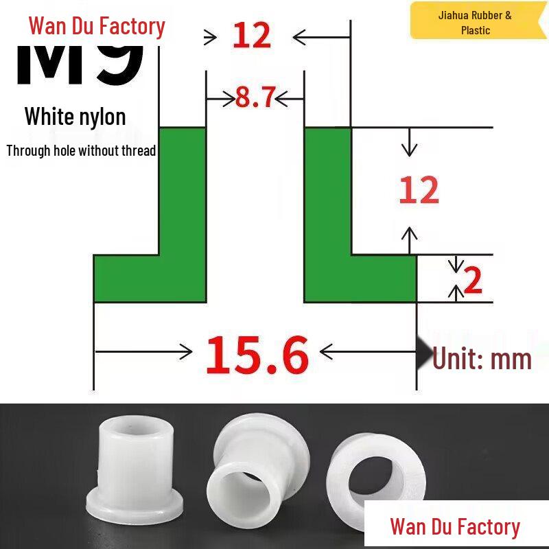 T-Shaped Nylon Insulating Bushing Spacer for M3-M35 Threads