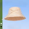 Quick Drying Bow Fisherman Hat Girl Summer Sun Protection Pot Hat Big Hat Brim Showing Face Small Travel Beach Hat