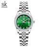 Shengke New Luxury Ladies Wristwatches Fashion Diamond Women's Quartz Watches Top Brand Woman's Gifts Clock Calendar Stainless S
