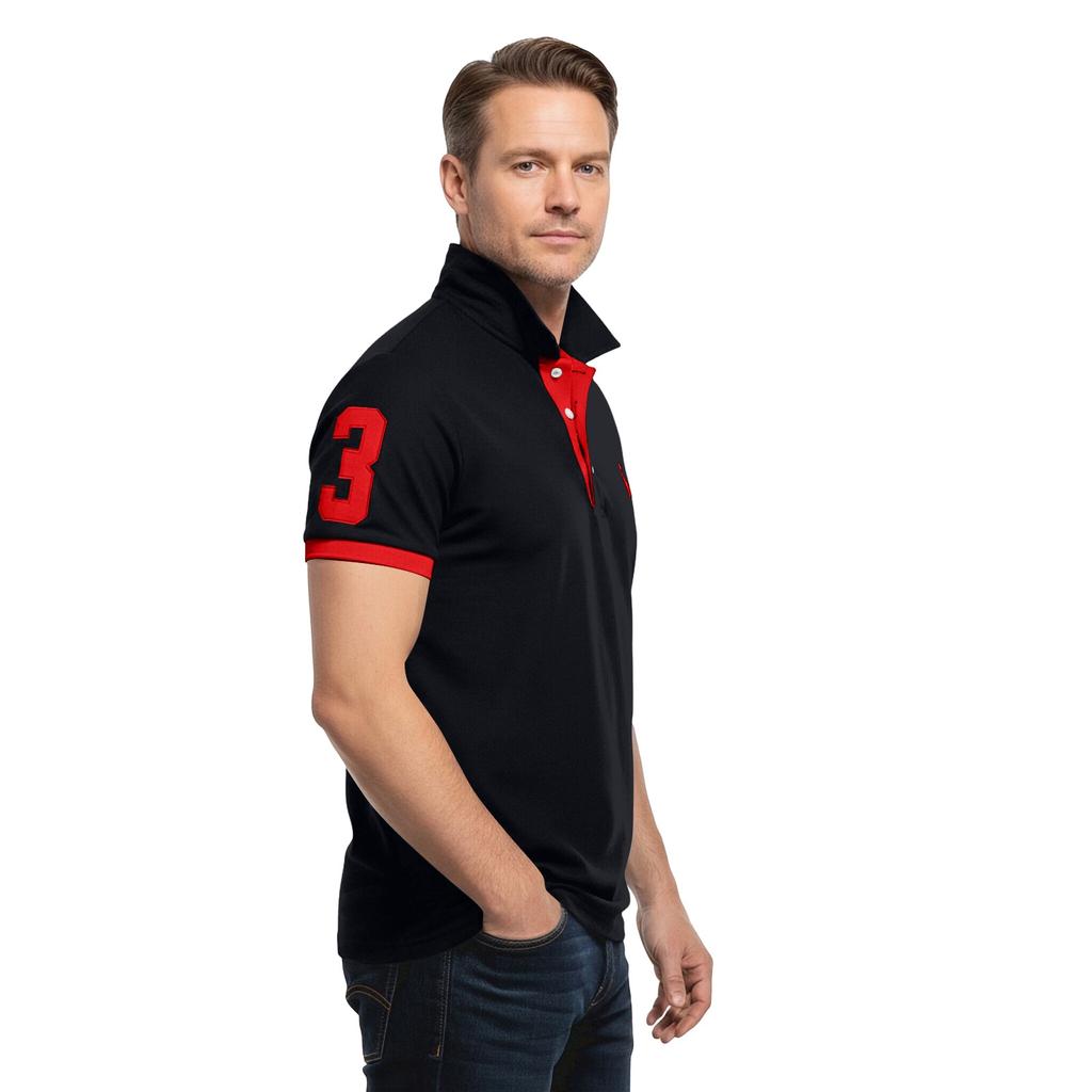 Men's Summer Button Lapel Loose Short Sleeve Top Men's Casual Fashion Top