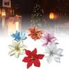 Stunning Red Gold Christmas Flower Decoration For Festive Holiday Decor