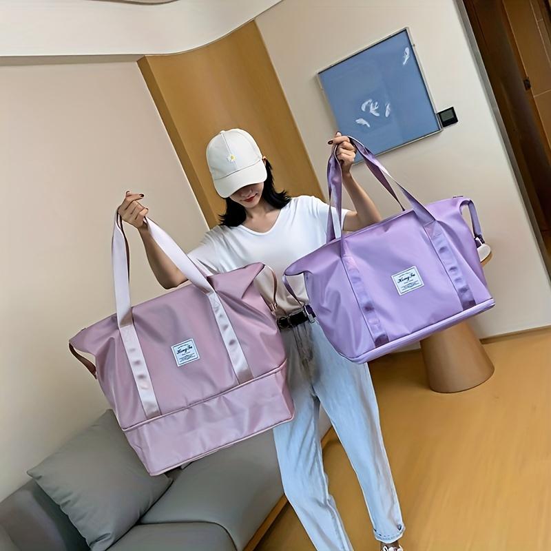 Large Capacity Folding Travel Bag Luggage Gym Handbag Shoulder Bag for Women Men Storage Short Distance Portable Travel Tote Bag