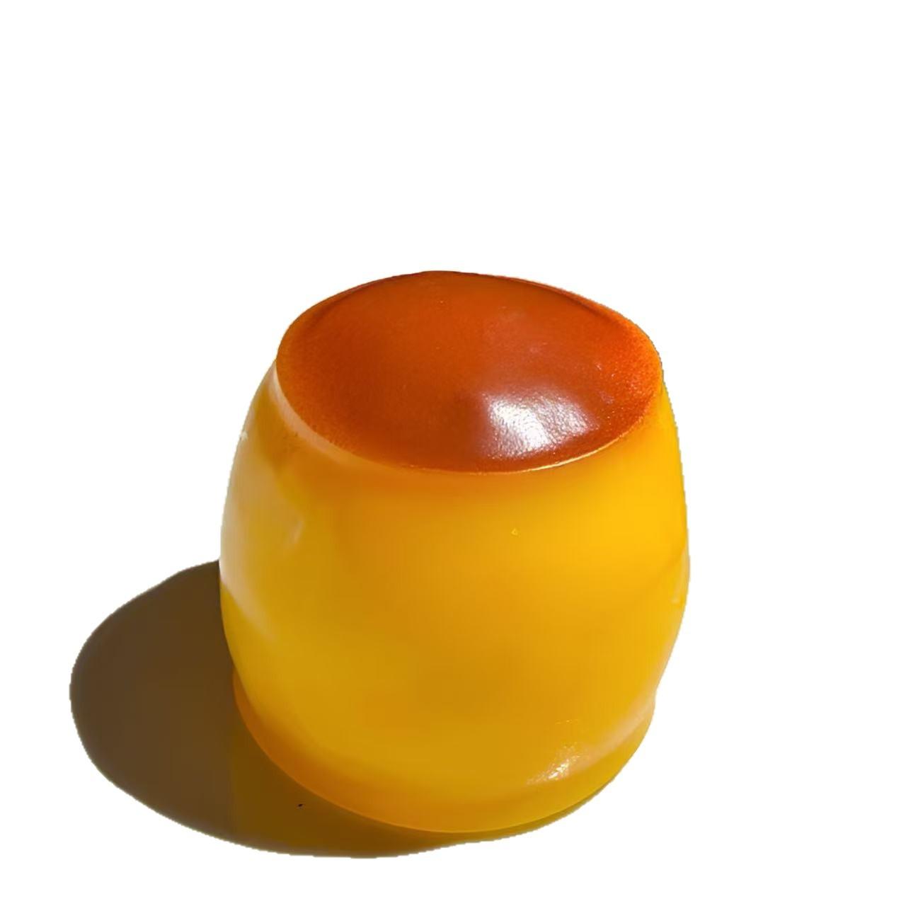 Krokkerige Karamel Pudding Vormbare Stressbal, Knapperig Knijpspeelgoed Gevuld met Blokjes, ASMR Fidget Sensorisch Verlichtingsspeelgoed voor Alle Leeftijden