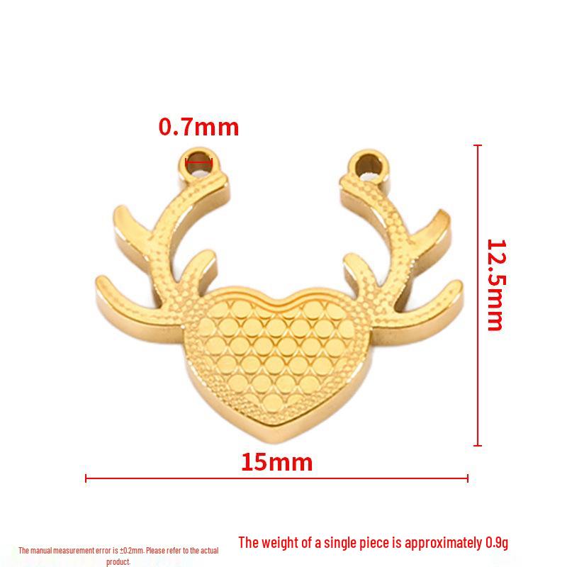 Korean Style Cute Stainless Steel Pendant for DIY Necklace or Bracelet