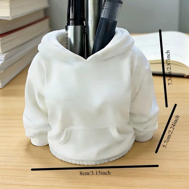 1PC Creative Hooded Sweater Pen Holder! It Can Hold Pens and Stationery, and It Is Placed On the Desk As Both a Storage Bucket and an Ornament!